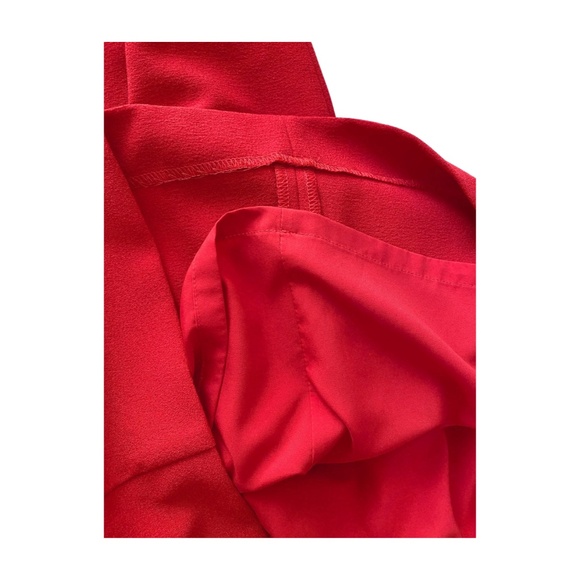 Vince Camuto Red Sleeveless Bow-Neck Shift Dress – Size 2 - Picture 2 of 5